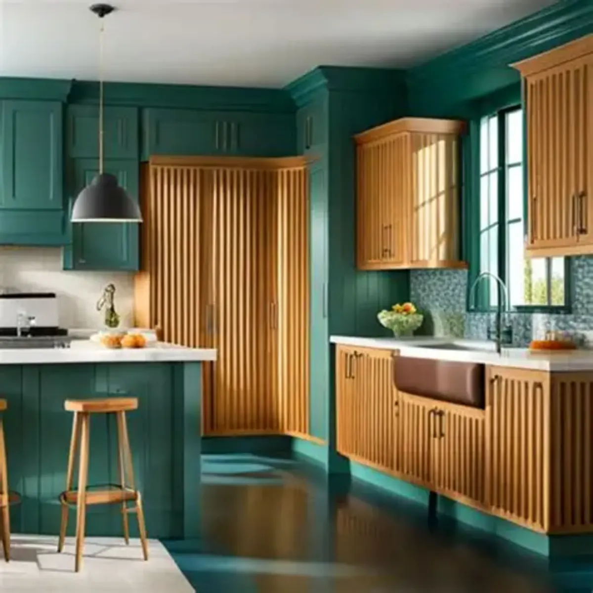 Fluted Cabinets