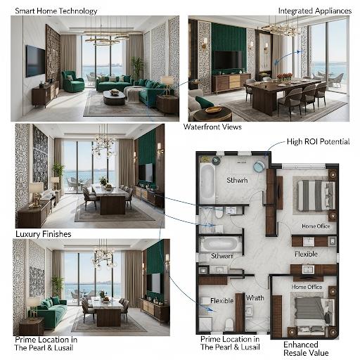 How Does Interior Design Add Value to Apartments for Rent and Sale in Qatar’s Luxury Areas Like The Pearl and Lusail