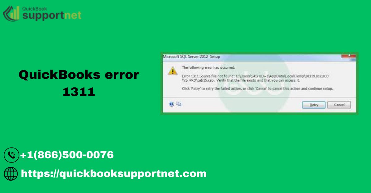 fix QuickBooks error 1311