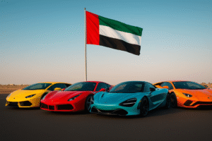 fleet of luxury cars Dubai