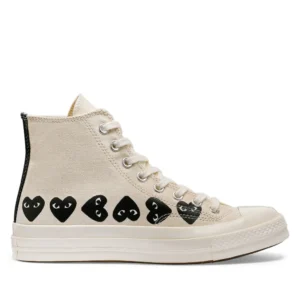 CONVERSE MULTI HEARTS HIGH TOP WHITE
