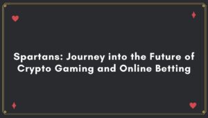 Spartans advancing into the future of cryptocurrency gaming and online betting, showcasing innovation and technology.